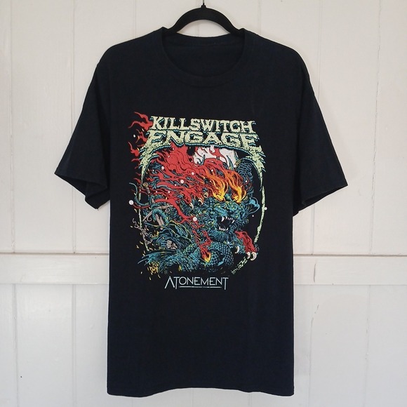 Hanes Other - Killswitch Engage T-Shirt Music Band Men's Medium Black Graphic Concert Tee SS